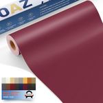 OAZ Self Adhesive Leather Repair Tape, 16X63 inch Leather Repair Patch for Furniture, Leather Repair Kit for Car Seats, Couch, Sofas, Chairs (Burgundy)