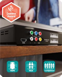 Oakcastle Compact DVD Player – Portable, USB Playback