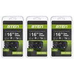 8TEN Chainsaw Chain 16 inch .050 .375 55 Drive Links for Stihl MS 180 91VXL055G 91PXL055G 3636 005 0055 3 Pack