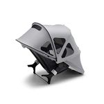 Bugaboo Fox/Cameleon/Lynx Breezy Sun Canopy Stroller Accessory with UPF 50+ Sun Protection and Ventilation Panels, Misty Grey