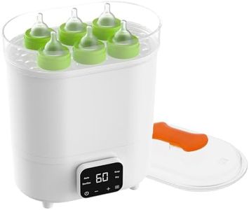 Cobuy Baby Bottle Sterilizer, 4 in 1 Electric Steam Bottle Steriliser and Dryer, Universal Fit for All Baby Items, Breast Pump Accessories