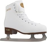 LMNADE Curve Vegan Friendly White Figure Ice Skates Ideal Beginner to Intermediate Ice Skates - Perfect Figure Skates for Girls, Kids, Adults and Women