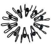 Chip Clips, 30 Pcs Black 2 Inch Steel Wire Clips Bag Clips for Food Packages Holders Clothes Pins(Black 30pcs)
