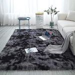 F & B RUGS ; SUPERIOR QUALITY PRODUCTS Can Change The Floor Solid Shag Rectangular Carpets And Rugs Size 3 Feet By 5 Feet (90X150 Cm) Grey