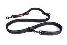 EZYDOG Vario 6 Multi-function Dog Lead | 3-6 Foot Adjustable Dog Lead, Training Lead, Reflective Webbing, Small Dogs, Medium Dogs, Large Dogs, Sturdy Dog Lead (Black)