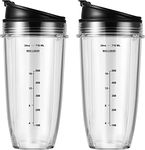 2-Pack 24oz Ninja Blender Cups with