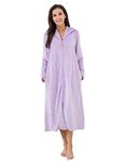 Richie House Women's Soft and Warm Fleece Robe with Zipper RHW2856-A-S