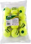 PENN Control Plus Tennis Balls - Youth Felt Green Dot Tennis Balls for Beginners - 12 Ball Polybag