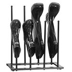 House of Home Metal Welly & Boot Storage Shoe Rack Stand - Free-Standing Footwear Holder Organiser for Indoor & Outdoor Use - Holds 4 Pairs of Trainers - Weather Resistant