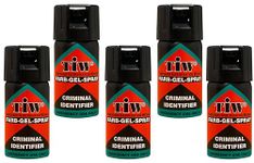 FARB-GEL Self-Defence Spray and Criminal Identifier. (5 UNIT Family Pack). UK Police used brand TiW TW1000. UK Legal alternative to Pepper Spray, Taser, Mace. For Women and Men. Made in Germany.