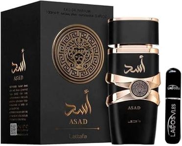 Lattafa Asad Original 100ml Perfume Árabe Para Hombre Incluye Atomizador 5ml Lacosvi Recargable, Perfume Oriental Intenso De Larga Duración