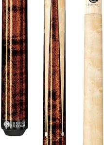 Lucasi Custom 58" Sneaky Pete Pool Cue with Upgraded Low Deflection Shaft, Birdseye Maple, 19oz