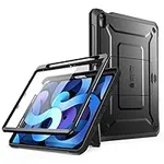 SUPCASE Unicorn Beetle Pro Case for iPad 10th Generation 10.9" (2022), with Built-in Screen Protector & Kickstand & Pencil Holder Protective Case (Black)