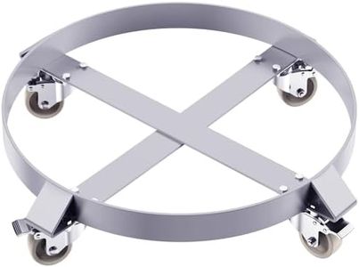 55 gal Drum Dolly,Heavy Duty 1000 LBS Load Capacity, Barrel Dolly Cart Drum Caddy, Non Tipping Hand Truck Dollies with Steel Frame 4 Swivel Casters Wheel, for Warehouse Drum Handling (1 PC)