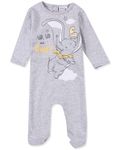 Disney Dumbo Girls Up Up Away Long Sleeve Baby Grow Grey 6 Months