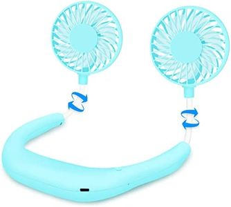 SZ-JIAHAIYU Neck Fan Portable Face Fan Personal USB Hands-Free Mini Wearable Sports Handheld Cooling Small New Fans Around Your Neck for Travel Office Room Household Outdoor Sports, 300*190