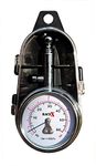 RACEX RX0014 Tyre Pressure Gauge, Chrome Mirror Finish, Large