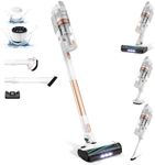 Levoit Cordless Vacuum Cleaner with Anti Hair Wrap,Hard Floor Clean Performance 99.7%,Up to 50 Mins Runtime,Lightweight,5-Level Filter/8-in-1 Crevice Tool for Hardwood Floor Stair Carpet Car Pet Hair