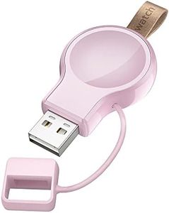 LVFAN for Apple Watch Charger, Portable iWatch Charger USB Charger Fast Charging Magnetic Cordless Travel Charger for Apple Watch Series 10 9 8 7 6 5 4 3 2 1 SE Ultra2 Ultra (Pink)