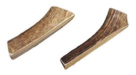 Elkhorn Premium Chews - Small Split (for 0-20 lb Dogs and Puppies) Premium Grade Elk Antler Dog Bones - Twin Pack (2 Pieces) - Long Lasting Chew Toys from Natural Shed Elk Antlers Sourced in The USA