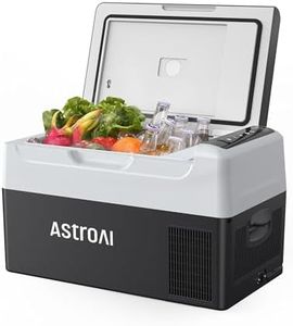 AstroAI Camping Fridge Freezer 22 Litre, Portable Car Fridge for Truck, RV, Boat, Travel, 12/24V DC and 230 AC, -20℃ to 20 ℃