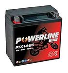 PTX14-BS Powerline Factory Sealed Motorcycle Battery 12V 14Ah