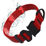 Tuff Pupper Waterproof Action Collar for Dogs | Heavy Duty Water Proof Dog Collar | Tear Proof & Odor Free | Rust-Proof Metal Hardware | Tactical Quick Release Buckle | for Adventurous, Active Dogs