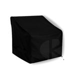 KHOOBREZ Indoor Outdoor Patio Furniture 1 seater sofa Cover one seater Chair Cover , Dust Waterproof Cover Garden Furniture Covers 32" x 37" x 36" 1SS3(Black)