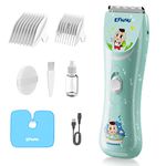 ENSSU Electronic Baby Hair Clipper, Waterproof Kids Quiet Hair Trimmer with 2 Guide Combs, Cordless Children's Hair Trimmer with Safe Ceramic Blades