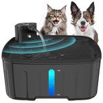 Kenida Dog Water Fountain Wireless,2.1GAL/8L Large Dog Water Fountain Battery Operated,Extra Large Wide Pet Fountain with Sensor,Wireless Smart Pump,Timer,BPA-Free,Ideal for Large Dogs,Multi-Pet Home