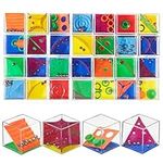 THE TWIDDLERS 56 Mini Cube Brain Teaser Puzzle Box Set - Assorted Difficulty Levels, Ideal Mini Games Challenge as Party Bag Fillers for Kids or Adults, Multipack Classroom Rewards