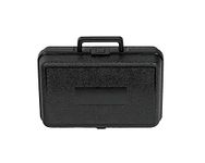 PFC 120-080-038-5SF Plastic Carrying Case, 12" x 8" x 3 3/4", Black