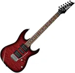 Ibanez GIO Series GRX70QA Electric Guitar (Transparent Red Burst)