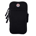 GARHIL Phone Holder for Running Armband iphone 15 Pouch Bag,Arm Band Sleeve Fit Sport Gym Hiking-Black