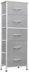 WLIVE Fabric Dresser, 5-Drawer Tall