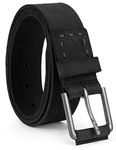 Timberland PRO Men's 40mm Workwear Leather Belt, Black/Pull Up, 38