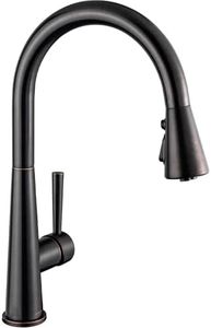 Oil Rubbed Bronze Kitchen Faucet with Pull Down Sprayer, Lava Odoro Bronze Single Handle Kitchen Sink Faucet, Faucet for Kitchen Sink with Magnetic Docking Spray Head, Deck Plate, KF321-ORB