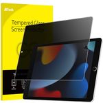 JETech Privacy Screen Protector for iPad 10.2-Inch (9th/8th/7th Generation, 2021/2020/2019), Anti-Spy Tempered Glass Film, 1 Pack