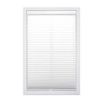 DEZ FURNISHINGS Cordless 1" Light Filtering Pleated Shade, Fabric, 72" W x 64" H, White