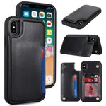 iCoverCase for iPhone X/XS Case with Card Holder, iPhone X/XS Wallet Phone Case for Women Men [RFID Blocking] PU Leather Protective Wallet Case for iPhone X/XS 5.8 Inch (Black)