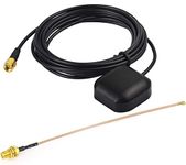 NETBOON Navigation Antenna Magnetic Mount SMA Male GPS Antenna with 15cm 6 inch UFL IPX IPEX to SMA Female RG316 Coaxial Pigtail Cable