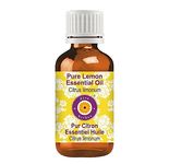 Deve Herbes Pure Lemon Essential Oil (Citrus limonum) Steam Distilled 30ml