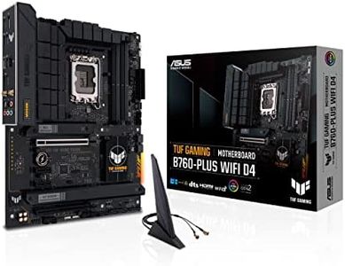 Asus TUF Gaming B760-PLUS WiFi D4 - Placa Base ATX Intel LGA 1700 (PCIe 5.0, Tres PCIe 4.0 M.2, VRM de 12+1 Fases, 2.5Gb Ethernet, DisplayPort, HDMI, USB 3.2 Gen 2 Type-C Frontal, Aura Sync)