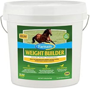 Farnam Weight Builder Horse Weight Supplement, Helps Maintain Optimal Weight and Body Condition with no Sugar Added, 7.5 pounds, 30 Day Supply