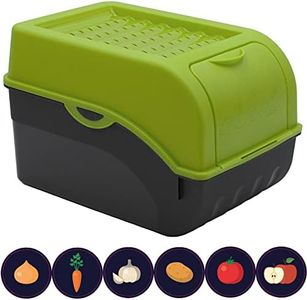 ARTECSIS Boîte Pomme de Terre Vert pour env. 4kg I Rangement Alimentaire I 6 Stickers/Fruit, Légume, Oignons, Ail