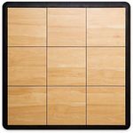 Big Floors 3X3RESMAPLE Modular Interlocking Lightweight Plastic Dance Floor Kit (3' x 3'), Light Maple, 21 Piece