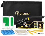 Kyrene Pass Through RJ45 Crimp Tool Kit Ethernet RJ45 Crimper Cat5 Cat5e Cat6 Crimping Tool Kit