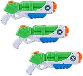 X-Shot Water Warefare Typhoon Water Blaster (3 Pack) by ZURU, Watergun for Summer, XShot Water Toys, Squirt Gun Soaker, Pump Action Water Toy for Children, Boys, Teen, Men (3 Blasters)