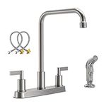 Kitchen Faucet with Sprayer,Brushed