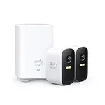 eufy Security, eufyCam 2C 2-Cam Kit, Security Camera Outdoor, Wireless Home Security with 180-Day Battery Life, HomeKit Compatibility, 1080p HD, IP67, Night Vision, Motion Only Alert, No Monthly Fee